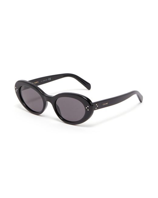 Céline Black Oversized Oval Sunglasses Women Accessories Eyewear Round Frames Oversized Oval Sunglasses
