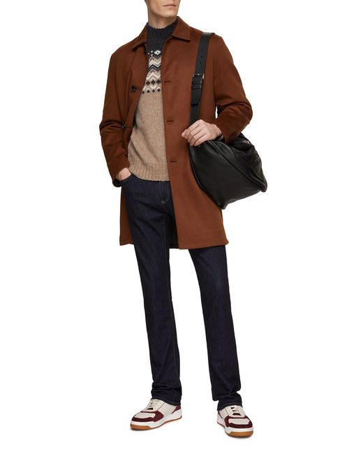 EQUIL Reversible Cashmere Overcoat in Brown for Men | Lyst