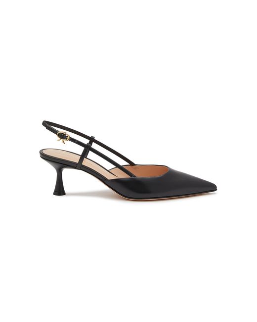 Gianvito Rossi 'ascent' 55 Leather Slingback Pumps in Black | Lyst