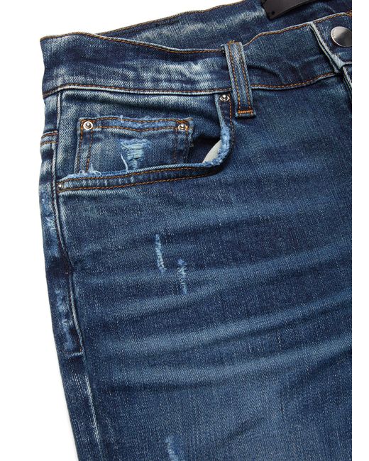 Amiri Denim 'shotgun' Distressed Skinny Jeans in Blue for Men - Save 20 ...