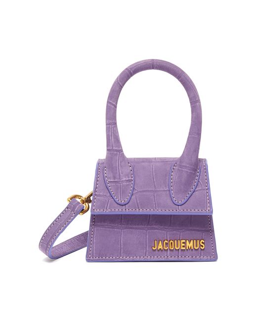 Jacquemus Le Grand Chiquito Crocodile-embossed Leather Top Handle Bag ...