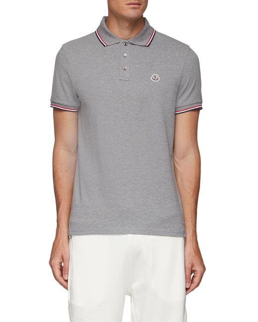 Short Sleeve Logo Patch Polo Shirt 