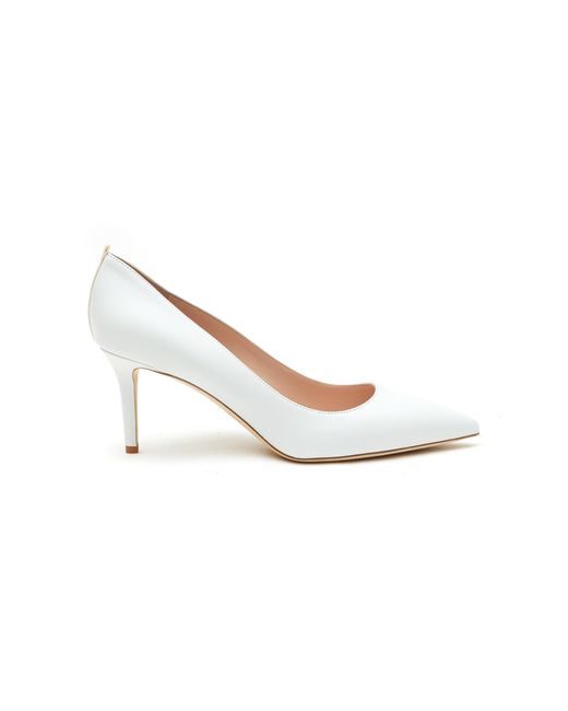 SJP by Sarah Jessica Parker 'fawn' 70 Leather Point Toe Pumps in White ...