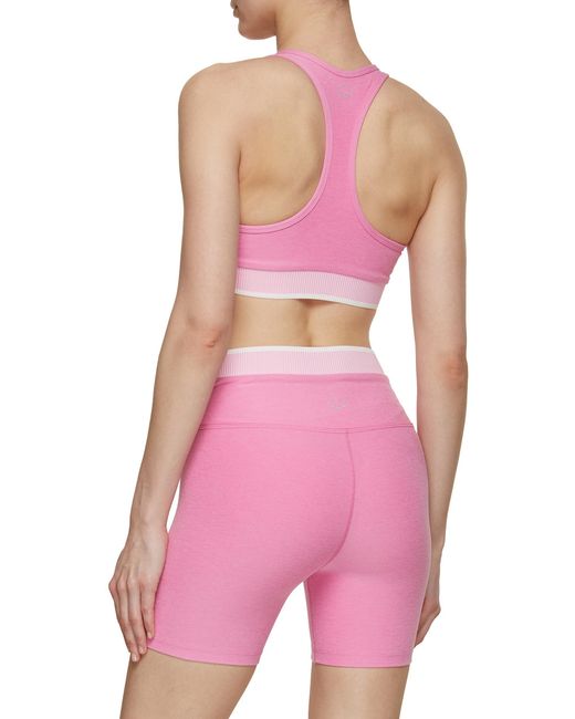 Beyond Yoga Pink In The Mix Racerback Bra