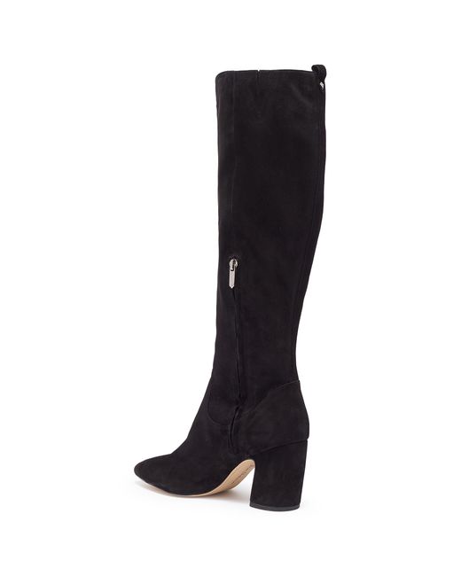 Lyst Sam Edelman 'hai' Stretch Suede Knee High Boots in Black