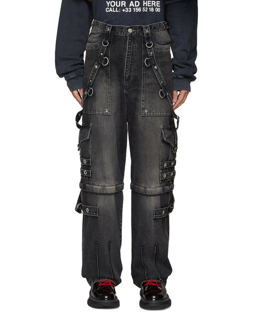 balenciaga convertible cargo jeans