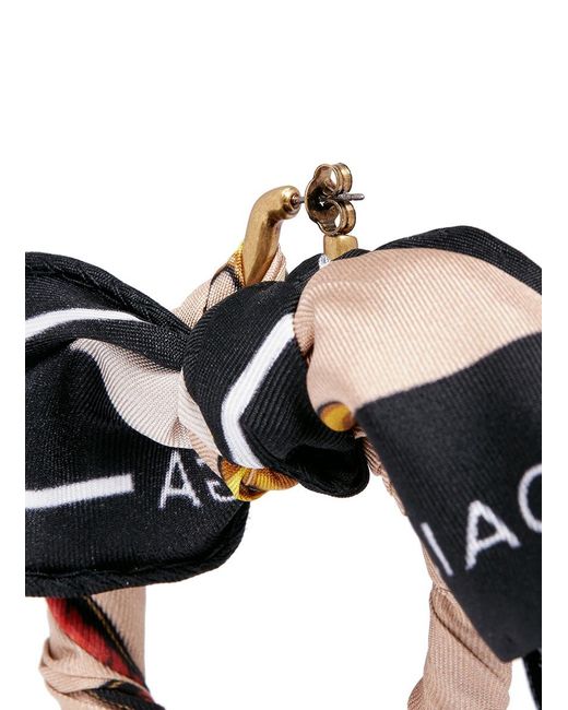 balenciaga scarf earrings