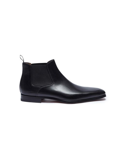 Magnanni Leather Chelsea Boots Men Shoes Boots Leather Chelsea Black for - Lyst