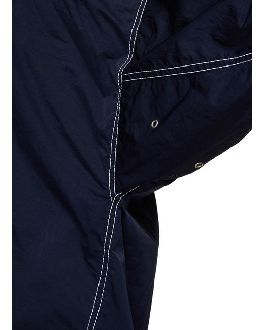 Bottega Veneta Oversized Hooded Jacket in Blue for Men | Lyst