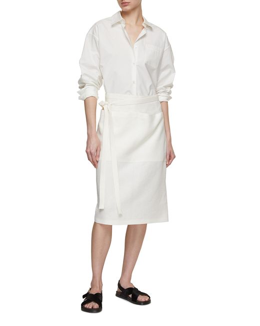 The Row White Lullin Skirt