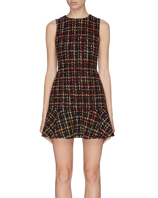 alice and olivia plaid shirt