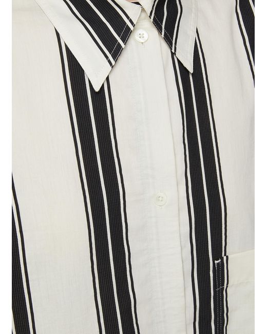 Totême Jacquard Striped Tunic Dress in White | Lyst