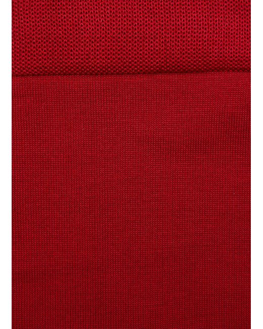 FALKE Tiago Cotton Blend Crew Socks in Red for Men | Lyst
