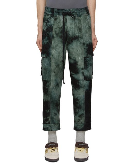 Song For Mute Tie Dyed Cargo Pants in Green for Men Lyst