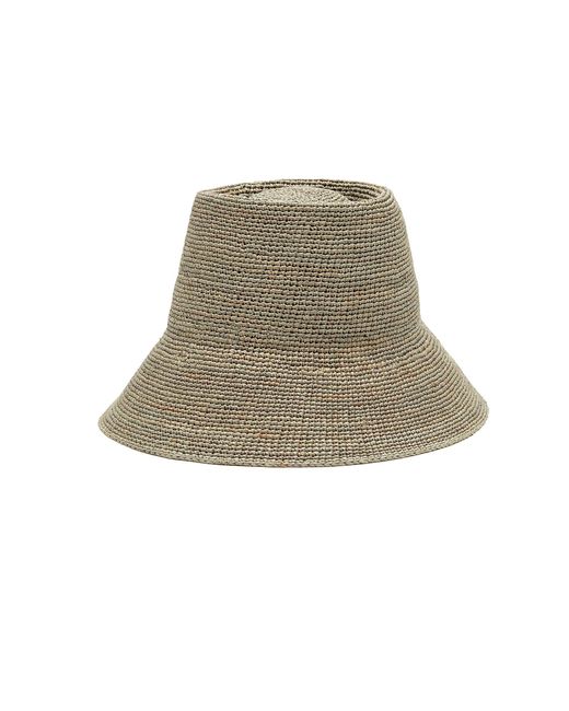 Janessa Leone Felix' Packable Raffia Straw Bucket Hat Women Accessories ...