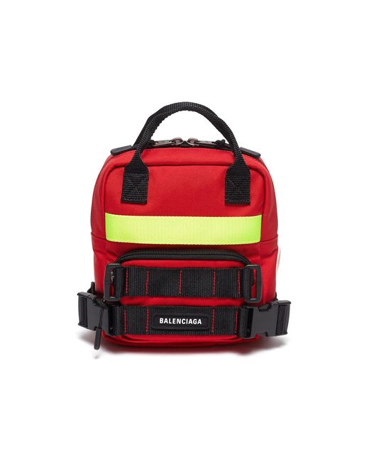 Balenciaga Synthetic Extra Small 'fireman' Recycled Nylon Backpack Men
