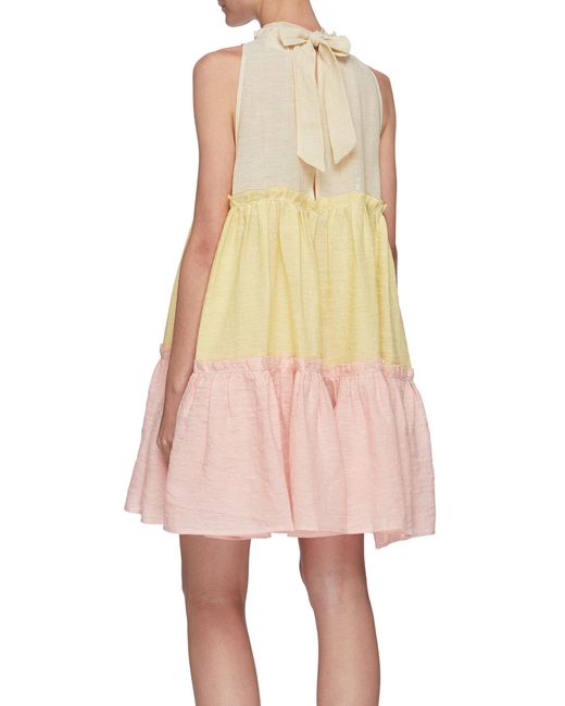 floral print silk dress