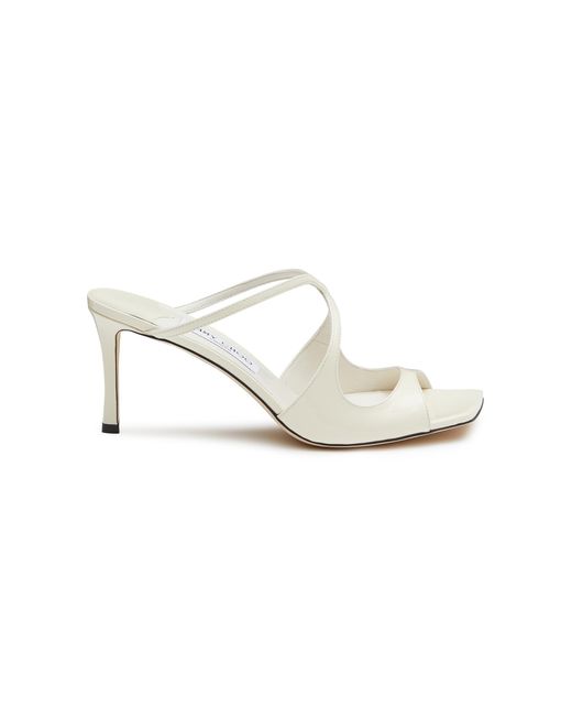 Jimmy Choo '75 Anise' Patent Leather Sandals in White for Men | Lyst