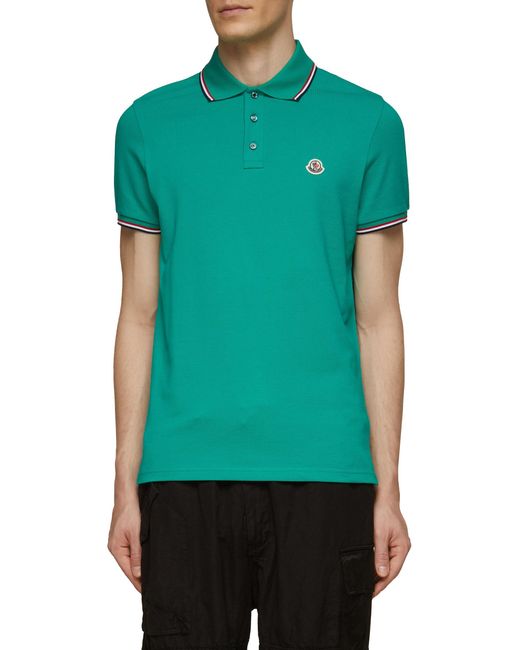 Short Sleeve Logo Patch Polo Shirt 