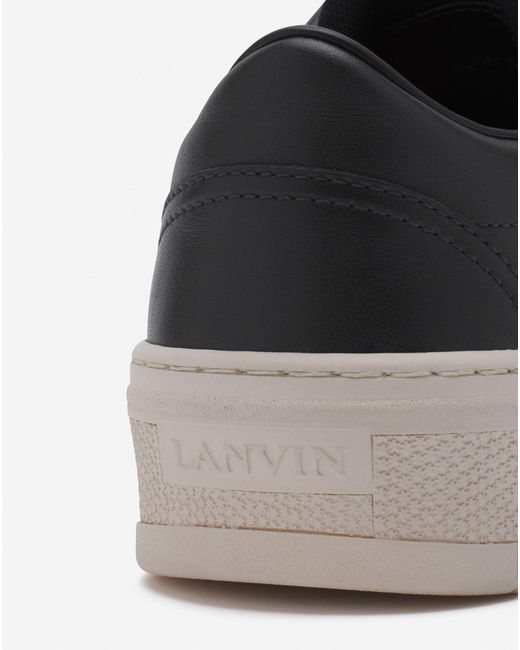 Lanvin White Leather Cash Sneakers X Future for men
