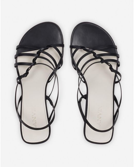 Lanvin White Séquence By Leather Sandals