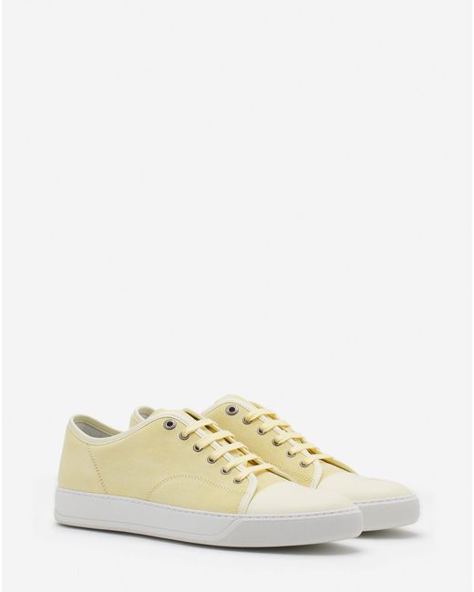 Lanvin Multicolor Dbb1 Leather And Suede Sneakers for men