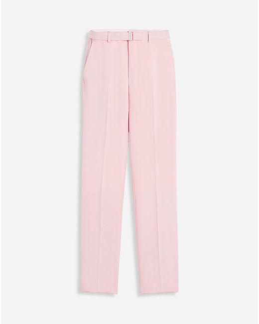 Lanvin Pink Fitted Tailored Pants for men