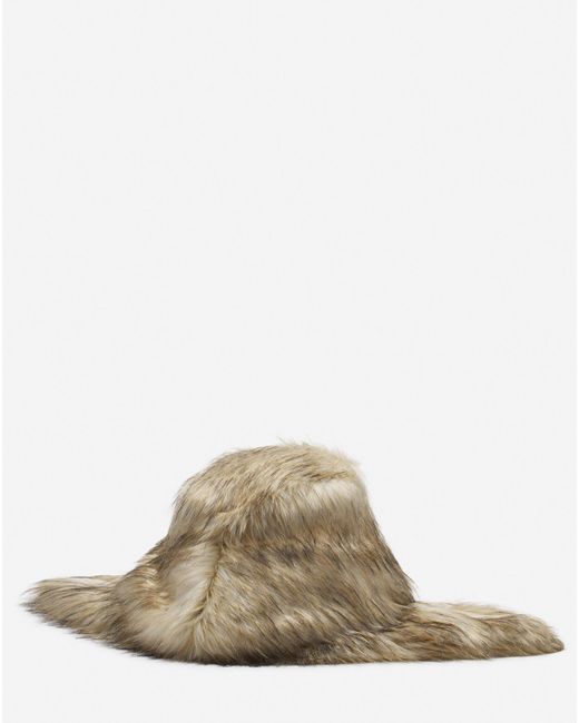 Lanvin Natural X Future Faux Fur Fisherman Hat for men