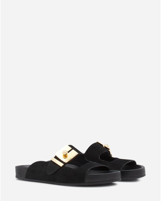 Lanvin White Tinkle Suede Sandals for men