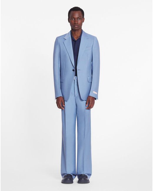 Lanvin Blue Single-breasted Suit Jacket for men