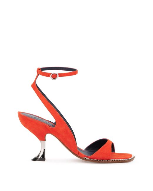 Lanvin Leather Rita Sandals in Red | Lyst
