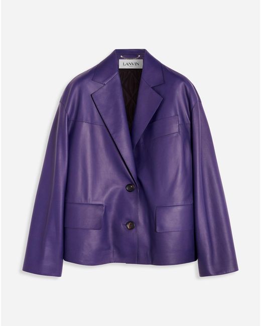 Lanvin Purple Catwoman Jacket