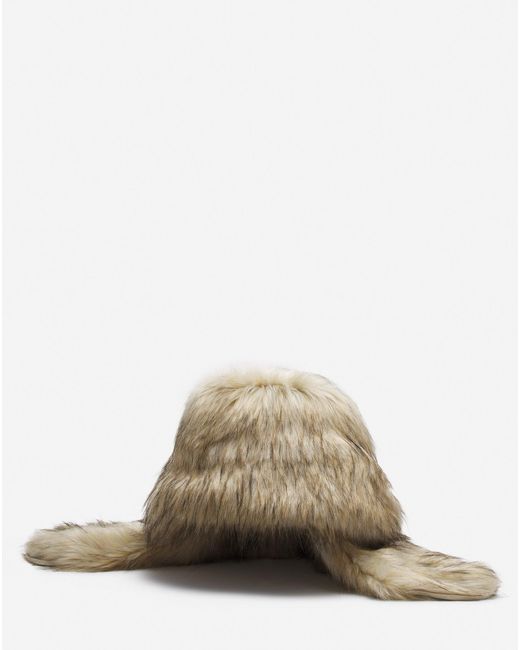 Lanvin Natural X Future Faux Fur Fisherman Hat for men