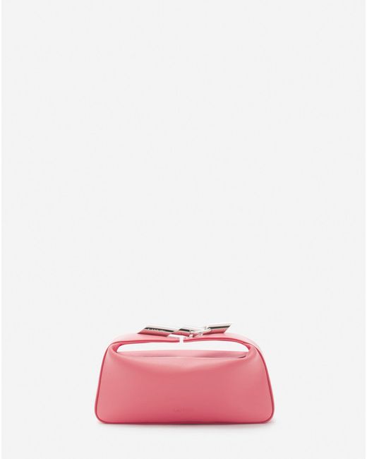 Lanvin Pink Haute Séquence Leather Clutch Bag