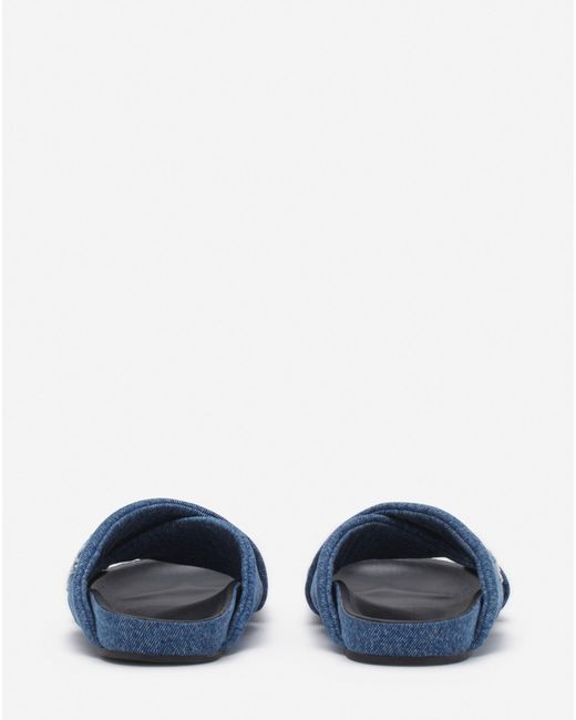 Lanvin Blue Tinkle Sandals In Denim for men