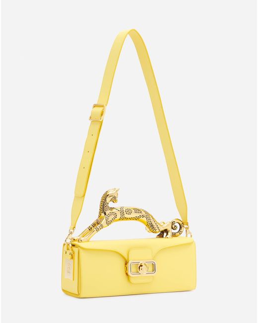 Lanvin Medium Pencil Cat Leather Bag in Yellow Lyst