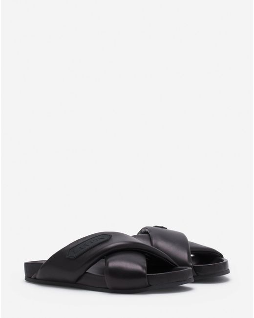Lanvin Black Tinkle Sandals In Leather