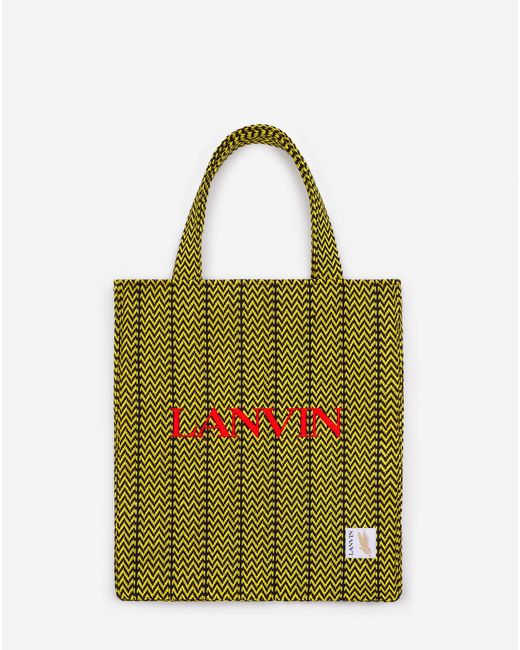Lanvin Green X Future Curb Cotton Tote Bag for men