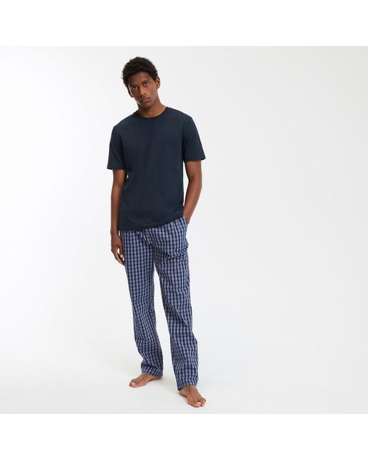 Pijama de algodón, pantalón a cuadros LA REDOUTE de hombre de color Blue