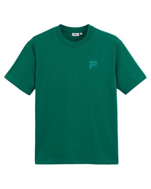 Camiseta de manga corta con logotipo tono sobre tono Fila de hombre de color Green