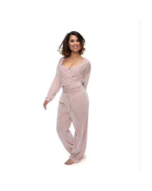 Pantalón de pijama colección en colaboración con RAYE DORINA de color Pink