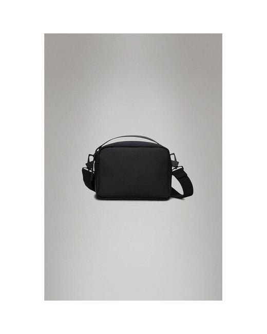 Bolso bandolera, BOX BAG Rains de color Black