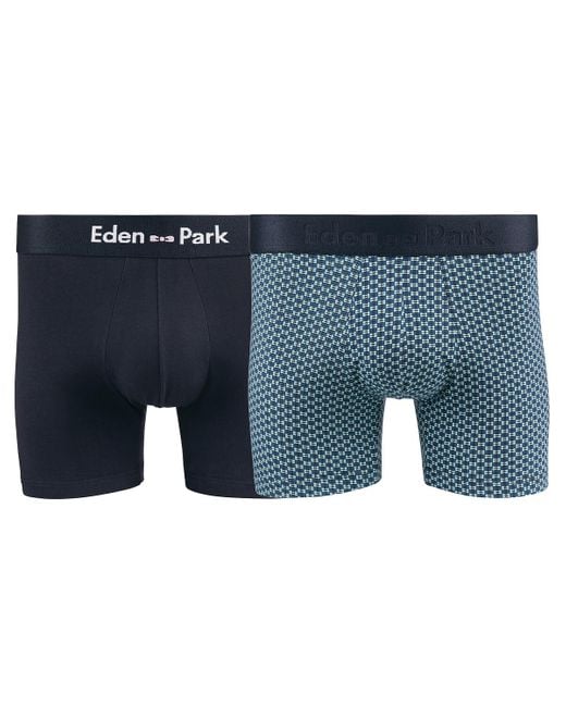 Lote de 2 bóxers Eden Park de hombre de color Blue