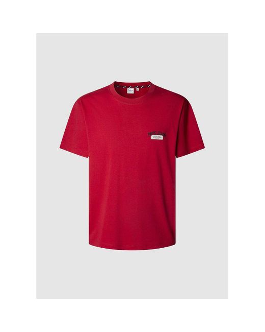 Camiseta de manga corta Mason Pepe Jeans de hombre de color Red
