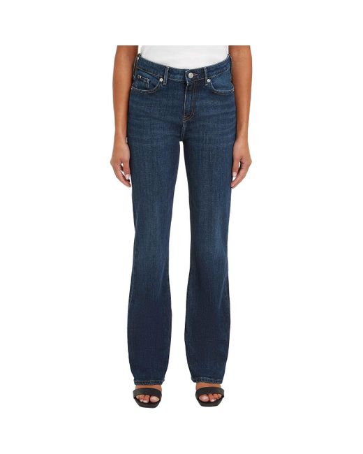 Vaqueros bootcut de denim stretch Tommy Hilfiger de color Blue