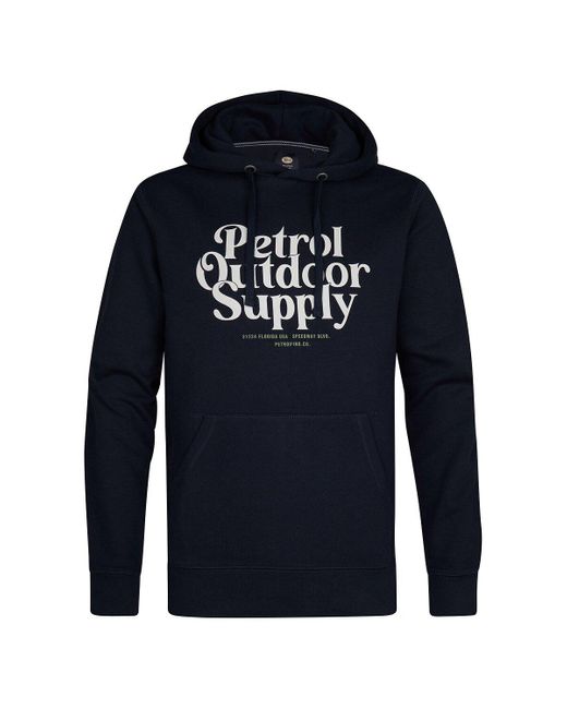 Sudadera con capucha y logotipo Petrol Industries de hombre de color Blue