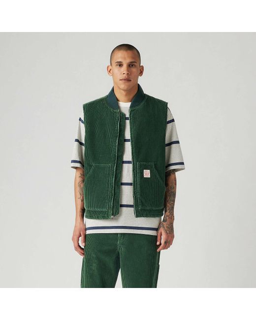 Chaleco De Pana Sansome Levi's de hombre de color Green