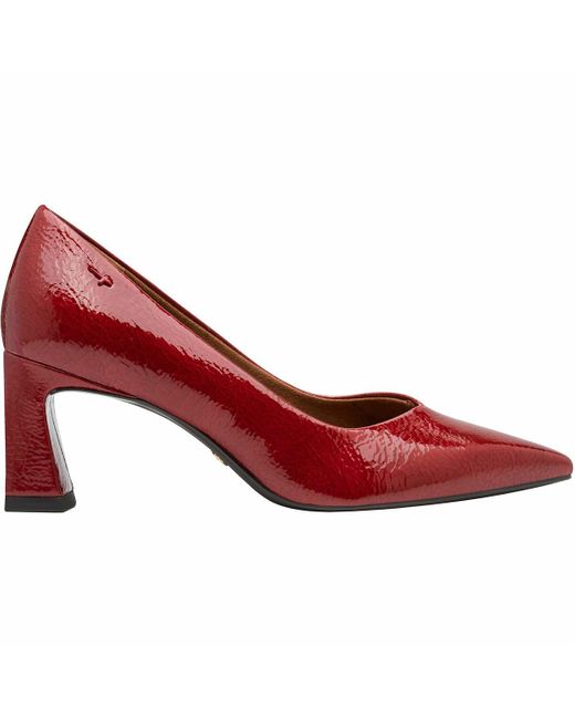 Zapatos de tacón puntiagudos de charol Tamaris de color Red