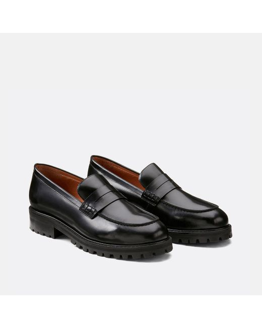 Mocasines de piel lisa, Signature ARLETTE LA REDOUTE de color Red