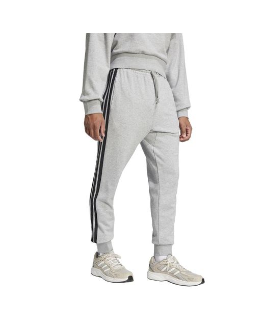 Pantalón de chándal con 3 rayas Essentiel Adidas de hombre de color Gray